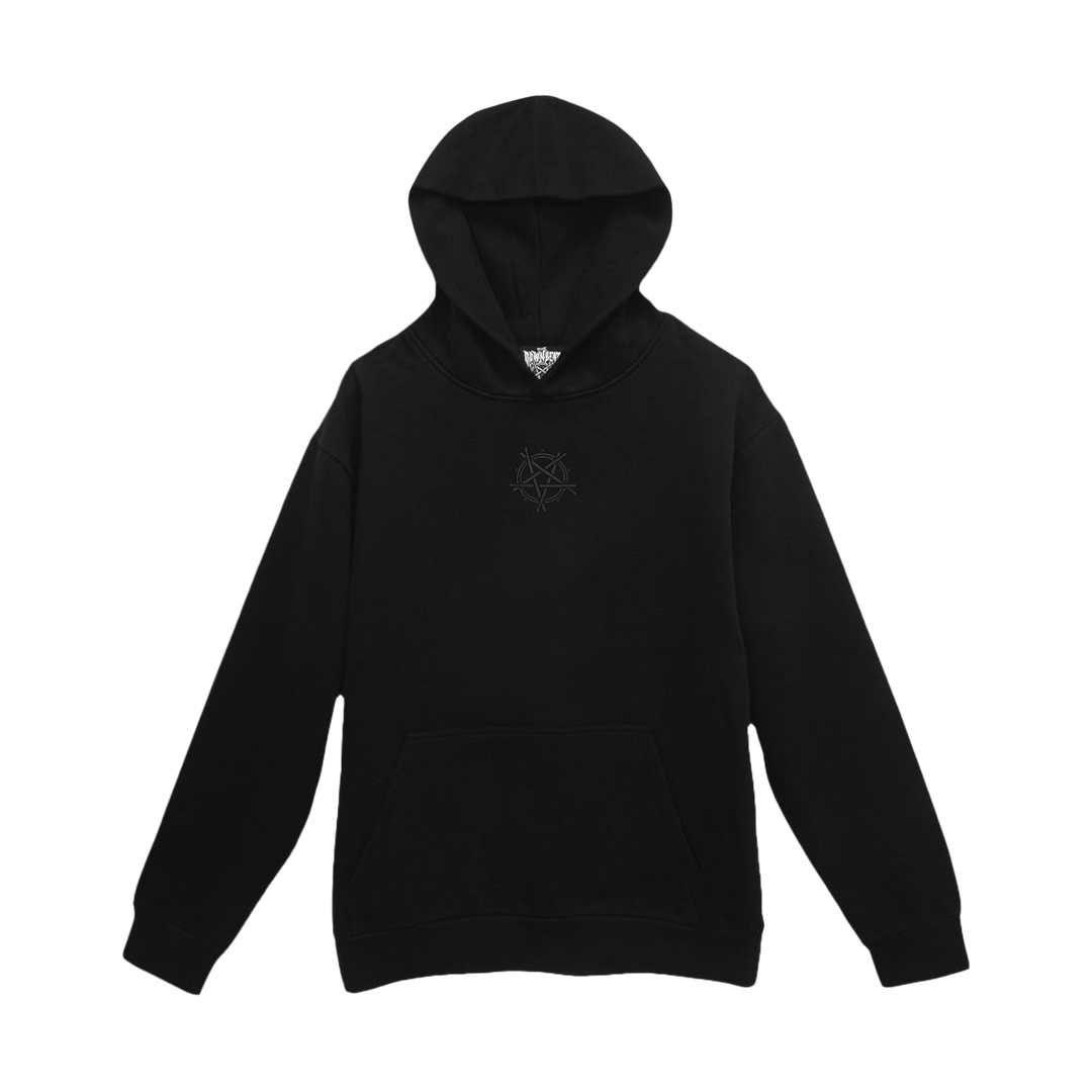 SLAM EMBROIDERED HOOD BLACK