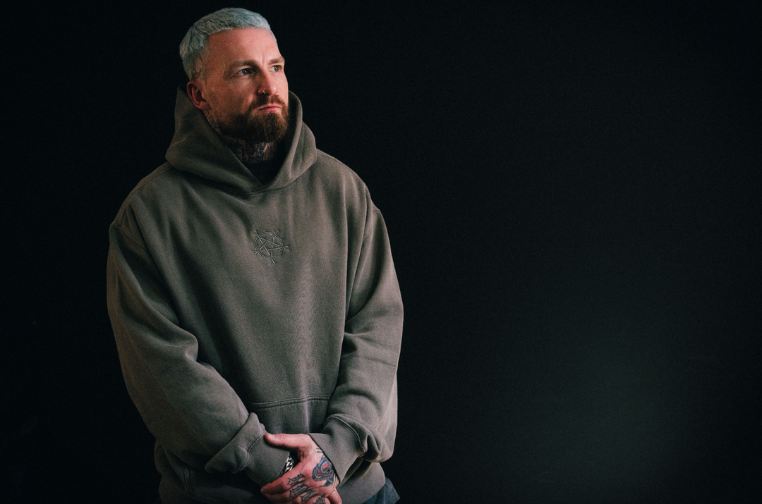 SLAM FADED GREY EMBROIDERED HOODIE
