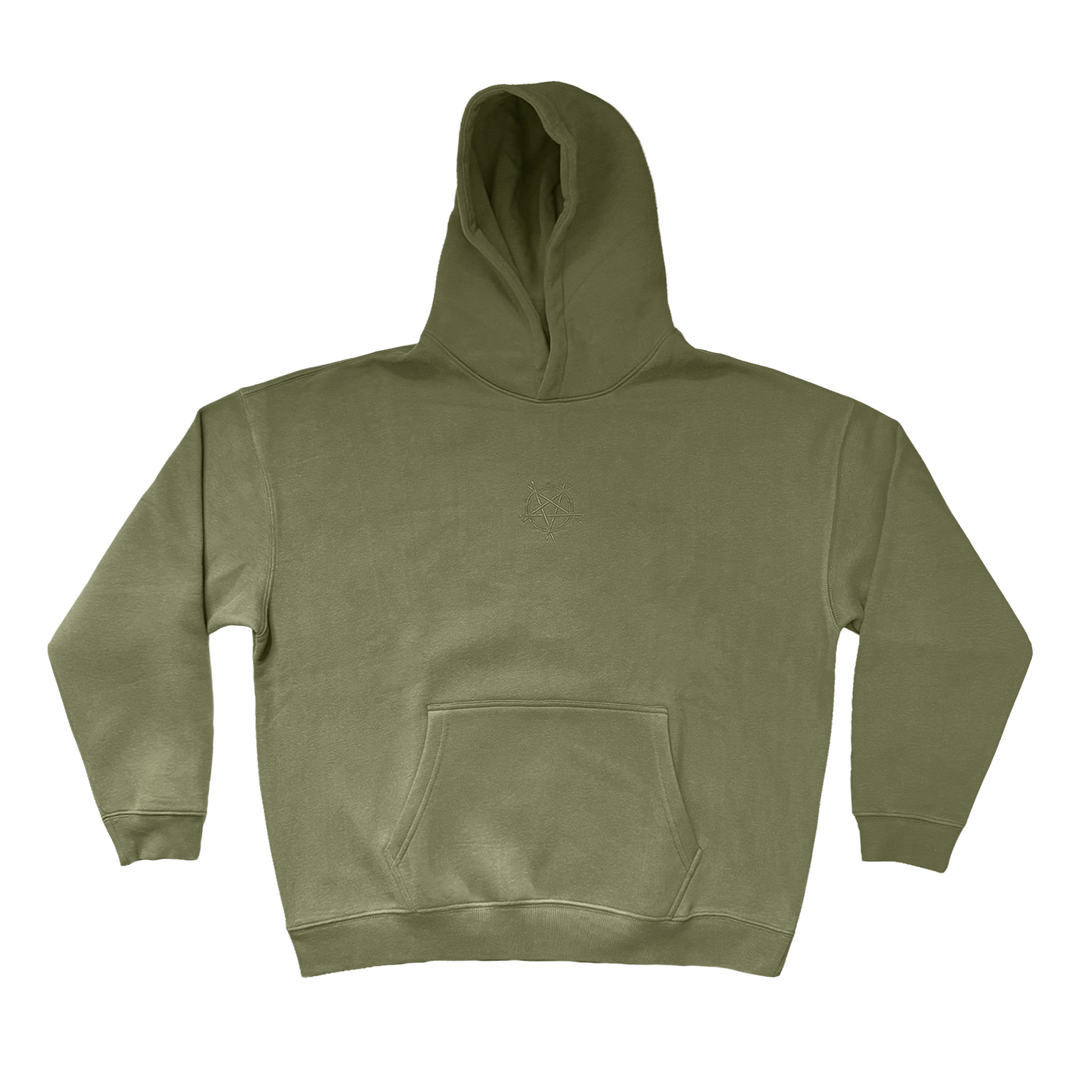 NU SLAM EMBROIDERED HOOD - GREEN